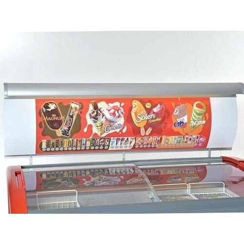 Elcold Congélateur avec Vitre Coulissante | 161 Litres | 724x650x(h)850mm