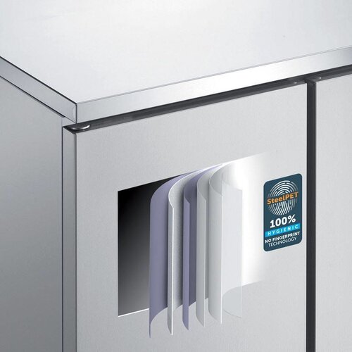 Afinox INOX Congélateur | Nettoyage Facile | 2/1GN | 73,3x80,3x(H)209cm