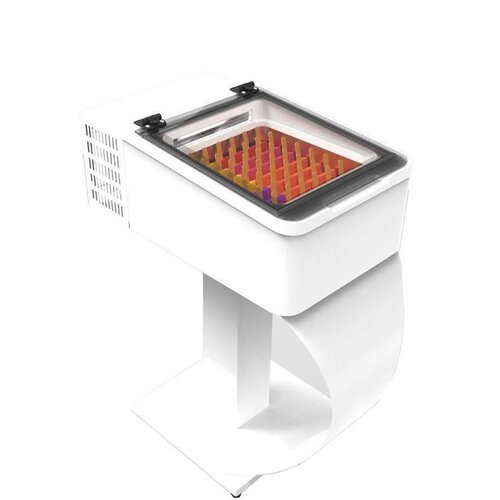 Framec Vitrine à Crèmes Glacées | Modèle de Table | 2x 5 Litres | 490x790x(h)345mm