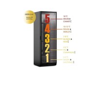 Réfrigérateur pour Vins et Bières | 5 Compartiments | 4 Grilles Réglables | 380Litres | 60x59,8x(h)183cm | Porte Réversible