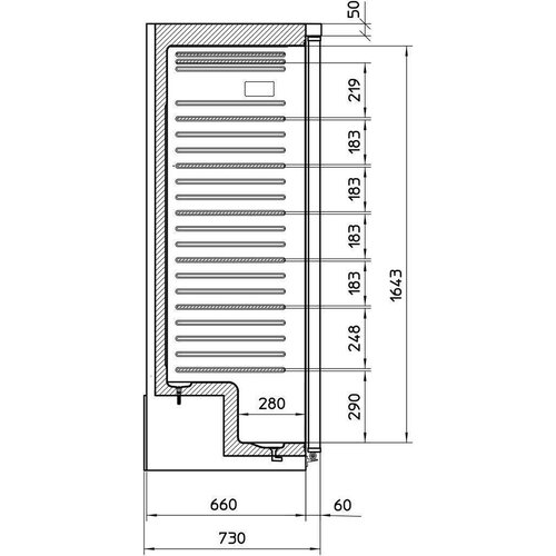 Framec Congélateur Framec Blanc | R290 | Porte Réversible | 775x730x(h)1865mm