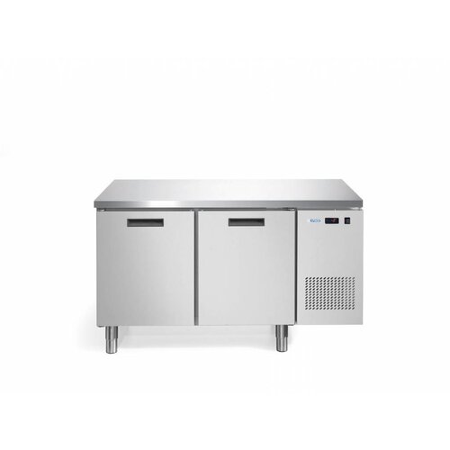 Afinox Plan de Travail Réfrigéré | 2 Portes | Anti Traces de Doigts | Afinox FRESH 2 TN I/A | 1400x700x850mm