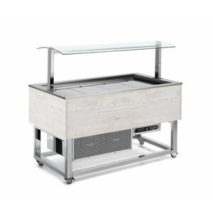 Afinox Buffet  Réfrigéré | Refroidissement Forcé | 3x 1/1 GN | Afinox | Couleur Hemlock | 116,9x76x(H)132,6cm