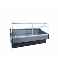 Comptoir Réfrigéré | Vitrine Droite | Eclairage LED | INOX | 0°C / +4°C | 197x110x(H)120cm