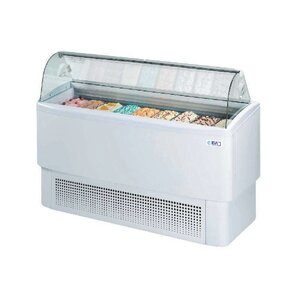 Isa Vitrine à Glace | Vitrine Bombée | Blanc | 7+(7) Bacs | 830Watt | 135,4x63x(h)124,7 cm Isa Vitrine à Glace | Vitrine Bombée | Blanc | 7+(7) Bacs | 830Watt | 135,4x63x(h)124,7 cm