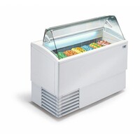 Vitrine à Glace | Vitrine en Verre | 6+(6) Bacs | 730 Watt | 118,4x80x(h)117,6 cm