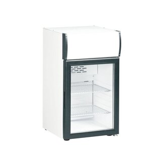 Kleo Réfrigérateur Boissons | de Table | Porte Vitrée | Eclairage LED | Blanc | 49,7x50,5x(H)84cm Kleo Réfrigérateur Boissons | de Table | Porte Vitrée | Eclairage LED | Blanc | 49,7x50,5x(H)84cm