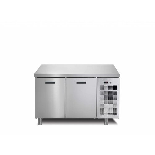 Afinox Comptoir Congelé | 2 Portes | Avec ou Sans Plan de Travail | 1260x700x(h)900mm