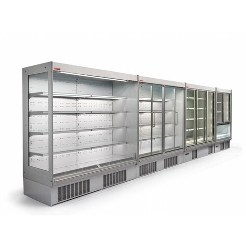 Oscartielle Meuble Réfrigéré Inox | R404a | Model Haut 220cm | Portes Pivotantes | Disponible en 4 Tailles