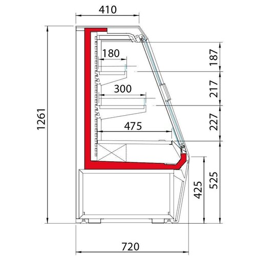 Oscartielle Meuble Réfrigéré EAGLE | Portes Coulissantes | Disponible en 4 Tailles Oscartielle Meuble Réfrigéré EAGLE | Portes Coulissantes | Disponible en 4 Tailles