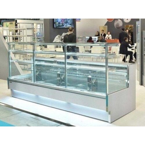 Oscartielle Vitrine Pâtisserie Professionnelle | SWEET2 VDA | Verre Bombé | Disponible en 3 Tailles