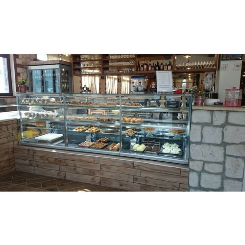 Oscartielle Vitrine Pâtisserie Professionnelle | SWEET2 VDA | Verre Bombé | Disponible en 3 Tailles