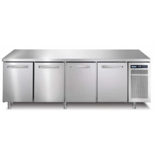 Afinox Comptoir Réfrigéré | INOX | 4 Portes | SPRING 704 I/A TN | 2260x700x(h)900mm