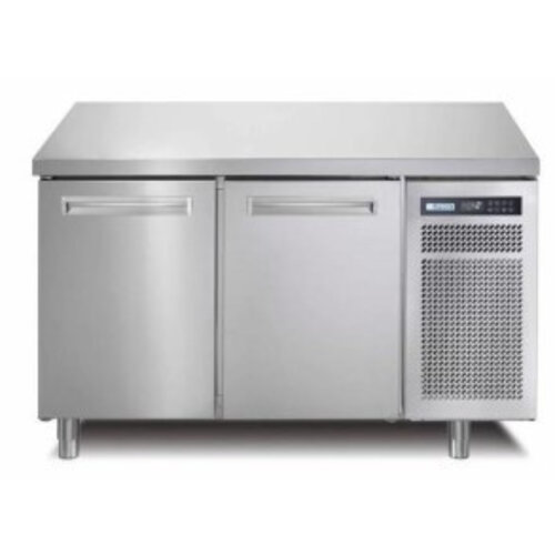 Afinox Comptoir Congelé | INOX | 2 Portes | SPRING 702 I/A BT | 130x70x(H)90cm | avec/sans Plan de Travail