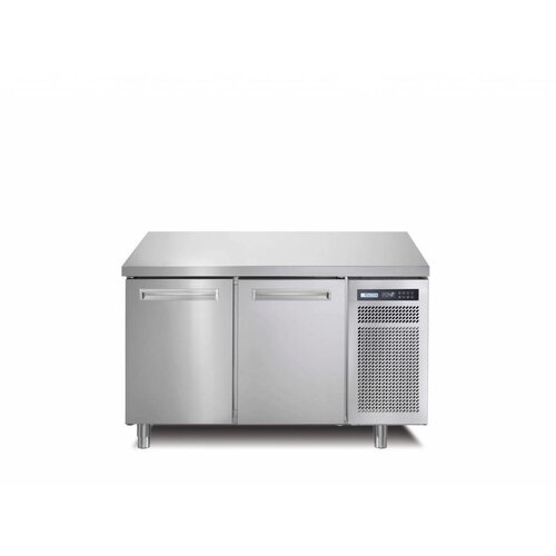 Afinox Comptoir Congelé | INOX | 2 Portes | SPRING 702 I/A BT | 130x70x(H)90cm | avec/sans Plan de Travail