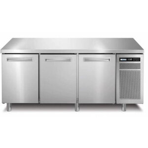 Afinox Comptoir Congelé | INOX | 3 Portes | SPRING 703 I/A BT | 178x70x(H)90cm |