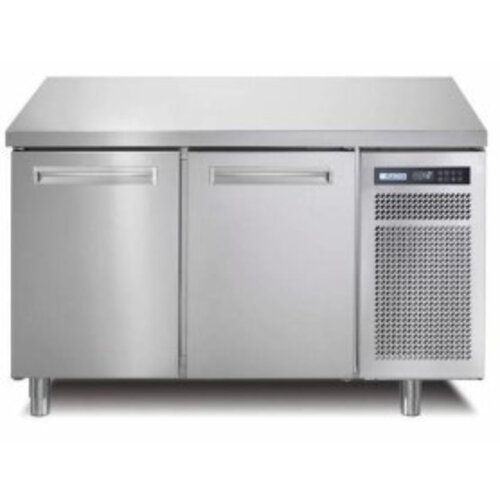 Afinox Comptoir Réfrigéré | INOX | 2 Portes | R290 | SPRING 702 I/A TN | 130x70x(H)90cm