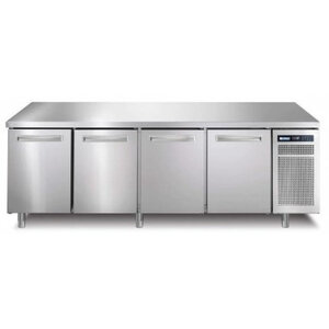 Afinox Comptoir Réfrigéré | INOX | 4 Portes | R290 | SPRING 704 I/A TN | 2260x700x(h)900mm