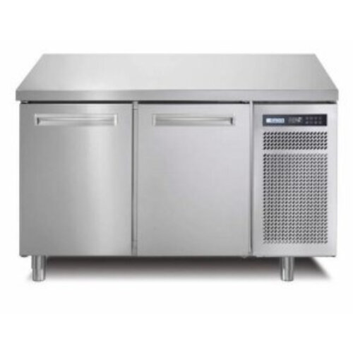 Afinox Comptoir Congelé | INOX | 2 Portes | R290 | SPRING 702 I/A BT | 130x70x(H)90cm | avec/sans Plan de Travail
