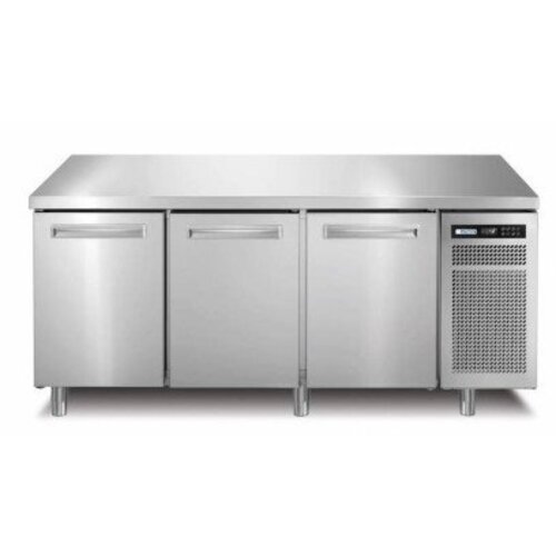 Afinox Comptoir Congelé | INOX | 3 Portes | R290 | SPRING 703 I/A BT | 178x70x(H)90cm |