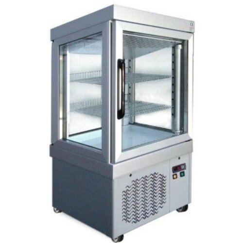 Tekna Vitrine de Pâtisserie Aluminium | 2 Etages | 670x640x(h)1260mm Tekna Vitrine de Pâtisserie Aluminium | 2 Etages | 670x640x(h)1260mm