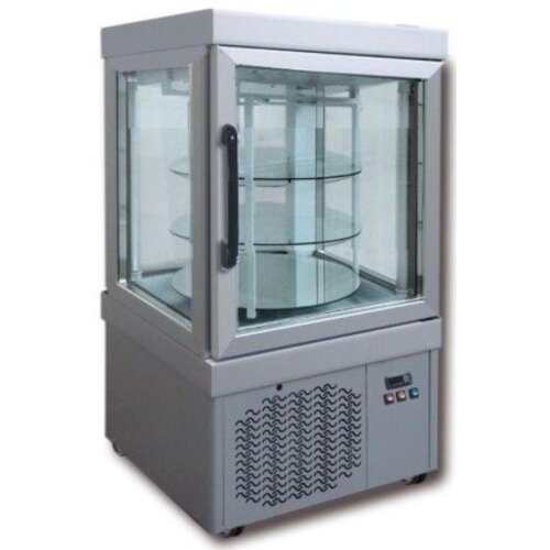Tekna Vitrine de Pâtisserie Aluminium | 3 Etages | 670x640x(h)1260mm Tekna Vitrine de Pâtisserie Aluminium | 3 Etages | 670x640x(h)1260mm