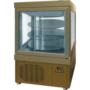 Tekna Vitrine de Pâtisserie Bronze | 3 Etages | 670x640x(h)1260mm Tekna Vitrine de Pâtisserie Bronze | 3 Etages | 670x640x(h)1260mm