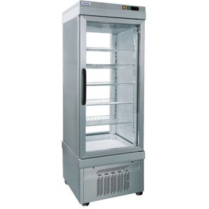 Tekna Vitrine de Pâtisserie Aluminium | 5 Etages | +0°/+10°C | Vitrée de 2 côtés | 670x640x(h)1880mm Tekna Vitrine de Pâtisserie Aluminium | 5 Etages | +0°/+10°C | Vitrée de 2 côtés | 670x640x(h)1880mm