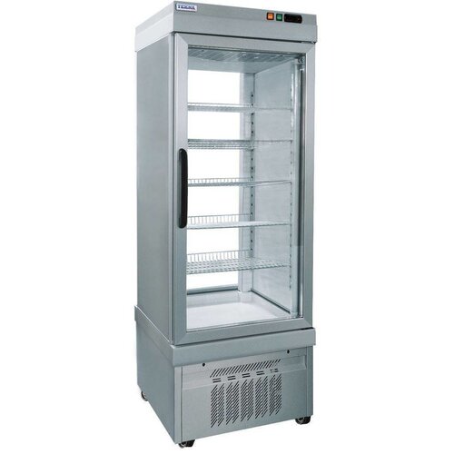 Tekna Vitrine de Pâtisserie Aluminium | 5 Etages | +0°/+10°C | Vitrée de 2 côtés | 670x640x(h)1880mm Tekna Vitrine de Pâtisserie Aluminium | 5 Etages | +0°/+10°C | Vitrée de 2 côtés | 670x640x(h)1880mm