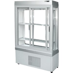 Tekna Vitrine de Pâtisserie Aluminium | Portes Coulissantes | -5/10°C | 900x550x(h)1880mm Tekna Vitrine de Pâtisserie Aluminium | Portes Coulissantes | -5/10°C | 900x550x(h)1880mm