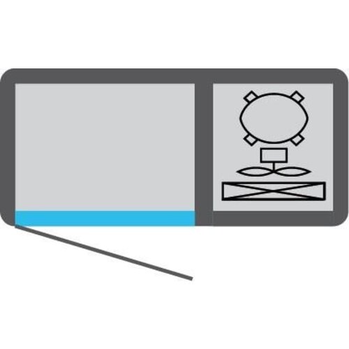 Tekna Comptoir Congélateur | INOX | 2 Portes Vitrées | +5°/-25°C | 1110x550x(h)885mm