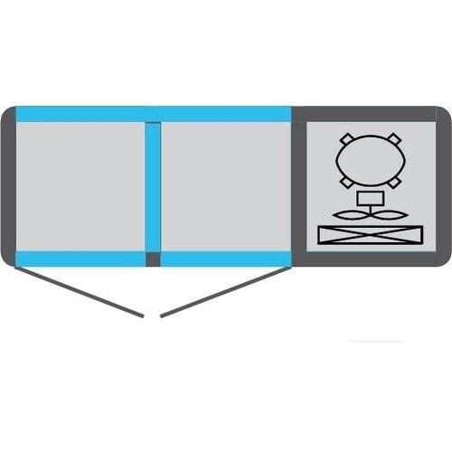 Tekna Comptoir | Blanc | 2 Portes Vitrées (avant-arrière) | +10°/-5°;+5°/-25°C | 134x55x(H)88,5cm