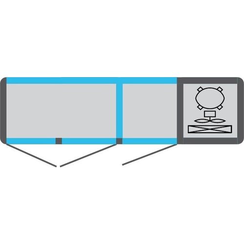 Tekna Comptoir | INOX | 3 Portes Vitrées (avant-arrière) | +10°/-5°;+5°/-25°C | 1780x550x(h)885mm