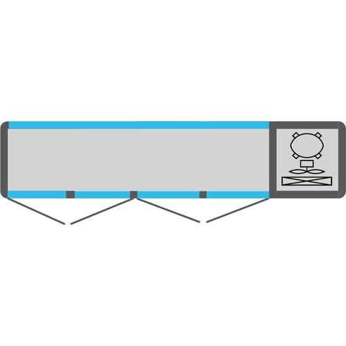 Tekna Comptoir Congélateur | INOX |4 Portes Vitrées (avant-arrière) | +5°/-25°C | 2220x550x(h)885mm