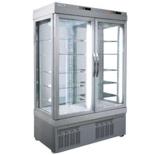 Tekna Vitrine de Pâtisserie Aluminium | +2/+10°C | 10 Grilles Chromés | 1320x640x(h)1880mm Tekna Vitrine de Pâtisserie Aluminium | +2/+10°C | 10 Grilles Chromés | 1320x640x(h)1880mm