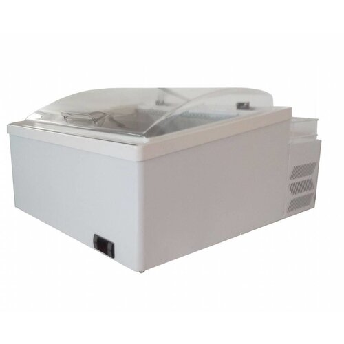 ColdFlow Vitrine à Glace de Table | ICE 3 V LED | pour 3x 5 Litres | 647x717x(h)402mm