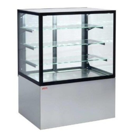 ColdFlow Vitrine de Pâtisserie Gris | Portes Coulissantes à l'Arrière | 990x742x(h)1344mm ColdFlow Vitrine de Pâtisserie Gris | Portes Coulissantes à l'Arrière | 990x742x(h)1344mm