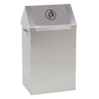 Poubelle Fastfood - INOX - 400x300x(h)730mm