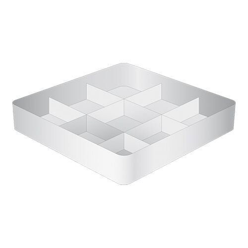 CaterRacks Casier à verres sans pieds - 9 compartiments - (h)8,5 cm - 15 cm de diamètre
