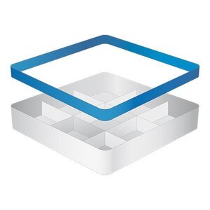 CaterRacks Casier à verres sans pieds - 9 compartiments - (h)12 cm - 15 cm de diamètre - a/réhausses (1x CR-0)