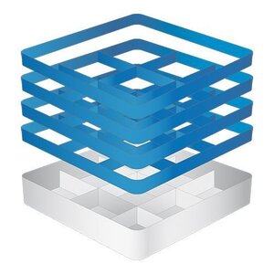 CaterRacks Casier à verres sans pieds - 9 compartiments - (h)24 cm - 15 cm de diamètre - a/réhausses (3x CR-09 + 1x