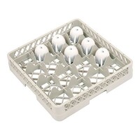 Casier à verres sans pieds - 16 compartiments - (h)8,5 cm - 11,2 cm de diamètre