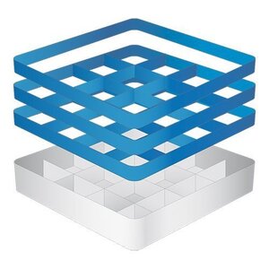 CaterRacks Casier à verres sans pieds - 16 compartiments - (h)20 cm - 11,2 cm de diamètre - a/réhausses (2x CR-16 + 1x