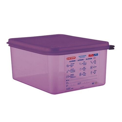 Araven Boites à Aliments Anti allergénique  1/2GN-150mm