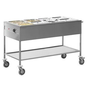 CaterChef Chariot Bain Marie | GN4/1-200mm | Double paroi INOX | 670x1490x(H)860mm | CaterChef Chariot Bain Marie | GN4/1-200mm | Double paroi INOX | 670x1490x(H)860mm |
