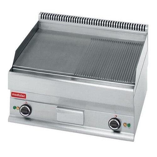 Modular Plaque de Four 650 Modulaire - Électrique - Lisse / Rainuré - 70x65x(h)28cm - 4,5 kW - 400V Modular Plaque de Four 650 Modulaire - Électrique - Lisse / Rainuré - 70x65x(h)28cm - 4,5 kW - 400V