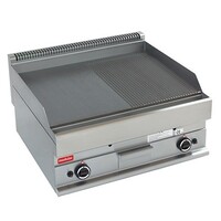 Plaque de Four 650 Modulaire - Propane - Lisse / Rainuré - 70x65x(h)28cm - 11,4 kW