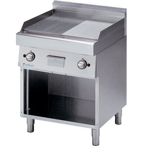 Modular Plaque de Four 700 Modulaire - Gaz - Lisse en Rainuré - Avec Châssis - 70x70x(h)85cm - 11,4 kW Modular Plaque de Four 700 Modulaire - Gaz - Lisse en Rainuré - Avec Châssis - 70x70x(h)85cm - 11,4 kW