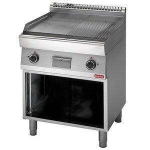 Modular Plaque de Four 700 Modulaire - Électrique - Lisse en Rainuré - Avec Châssis - 70x70x(h)85cm - 9 kW - 400V Modular Plaque de Four 700 Modulaire - Électrique - Lisse en Rainuré - Avec Châssis - 70x70x(h)85cm - 9 kW - 400V