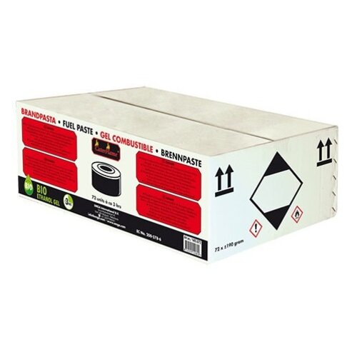 CHRselect Gel combustible | 72 Boîtes de 200 gr | Combustion 3 h